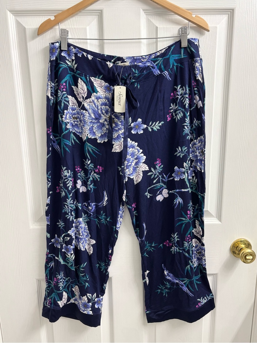 Soma Cool Nights Satin Crop Pajama Pants